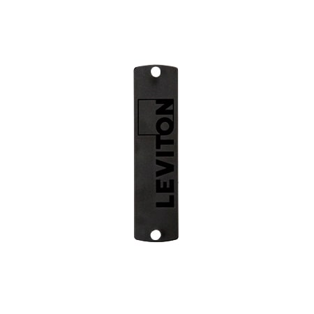 Leviton BLANK FIBER ADAPTER PANEL, FOR USE WITH FIBER ENCLOSURES, PLASTIC BLACK 5F100-PLT